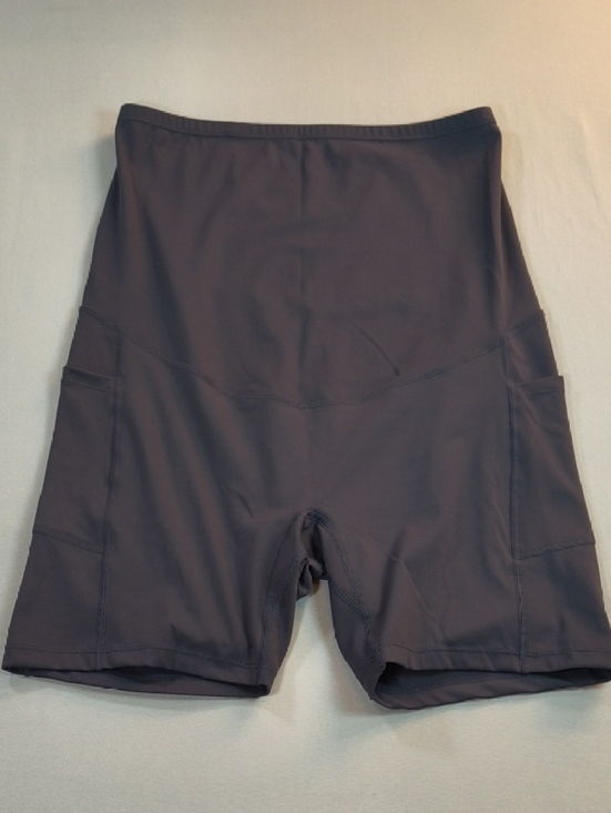 Pants - Maternity Black Active Legging Shorts- Black Size XL